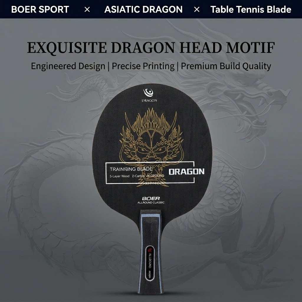 Table Tennis Zhang Jike - Boer Asia Dragon Tafeltennisbat 5 Hout