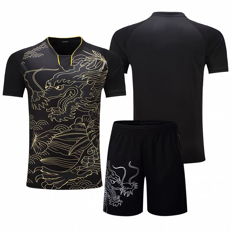 Table Tennis Zhang Jike - Dragon Chinese Tafeltennis Jerseys Voor Mannen
