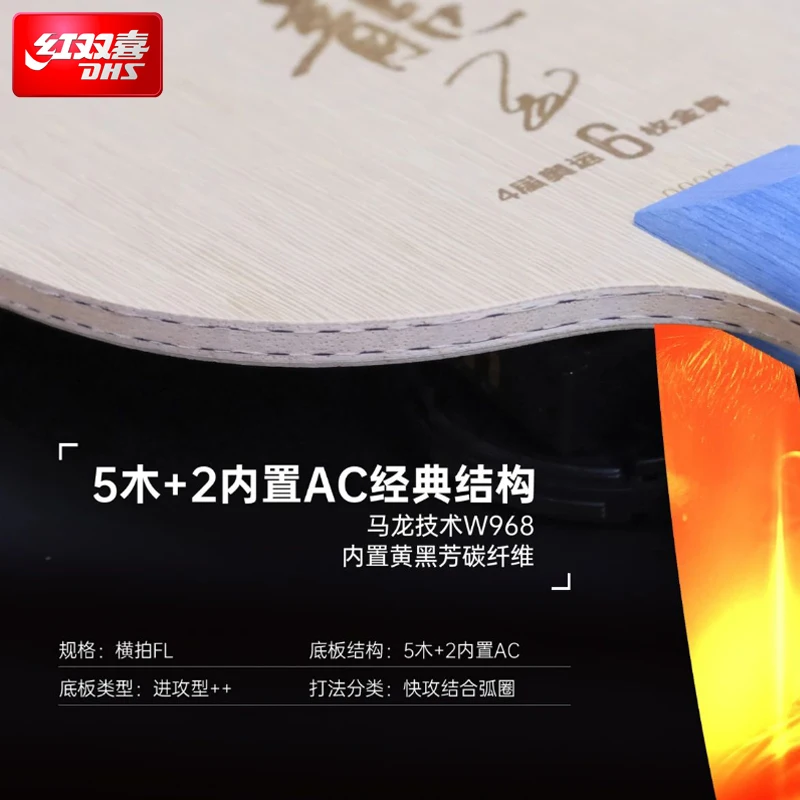2025 DHS Malong Six Gold King  - Table Tennis Zhang Jike recensie en prijs